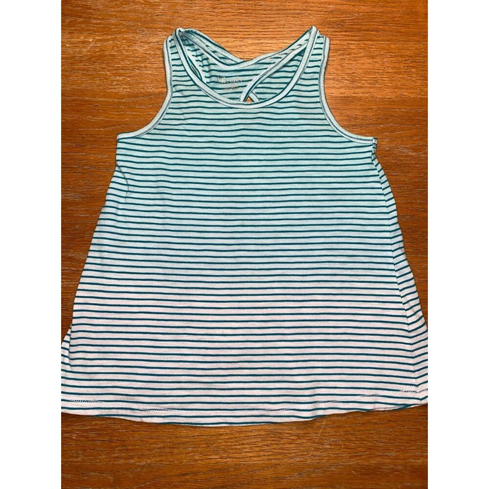Girls Striped Racerback Tank Top - Size Medium/7/8
